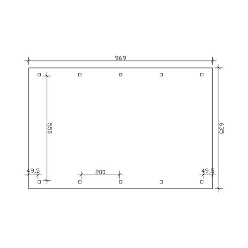 SKANHOLZ Carport »Franken«, BxT: 635 x...