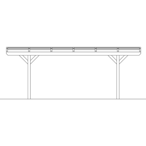 SKANHOLZ Carport »Odenwald«, BxT: 640 ...