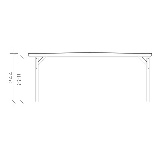 SKANHOLZ Carport »Odenwald«, BxT: 640 ...