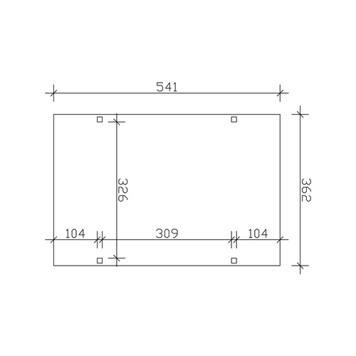 SKANHOLZ Carport »Wendland«, BxT: 362 ...