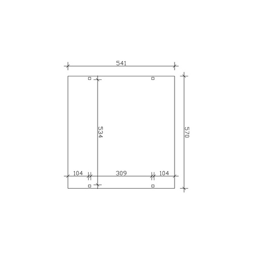 SKANHOLZ Carport »Wendland«, BxT: 570 ...