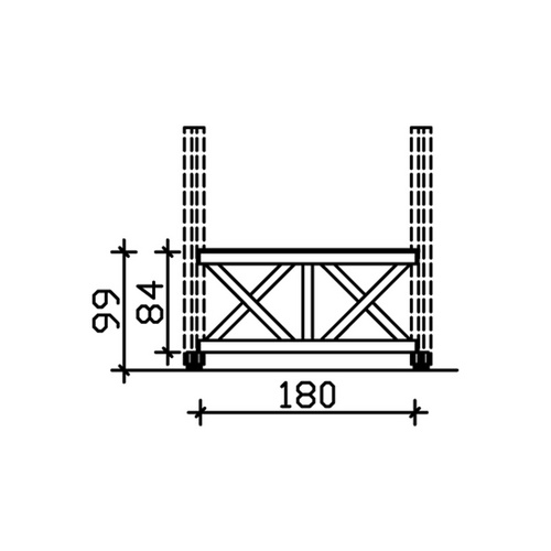 SKANHOLZ Brüstung, BxH: 78,5 x 84 cm, n...