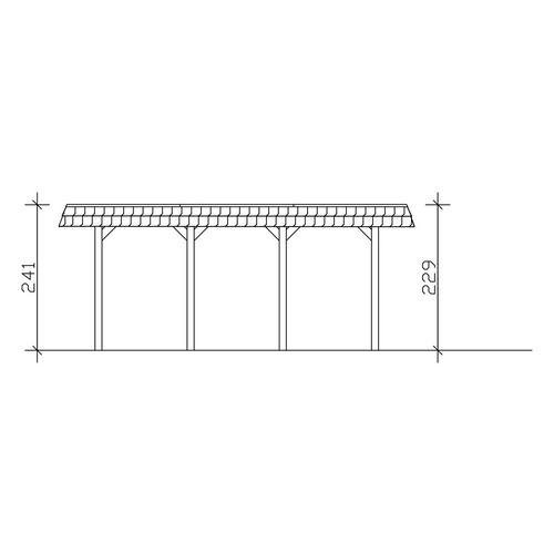 SKANHOLZ Carport »Spessart«, BxT: 345 ...