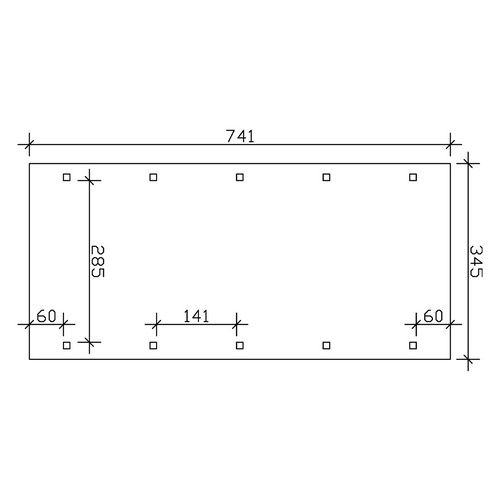 SKANHOLZ Carport »Spessart«, BxT: 345 ...