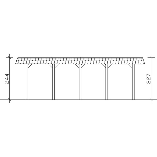 SKANHOLZ Carport »Spessart«, BxT: 396 ...