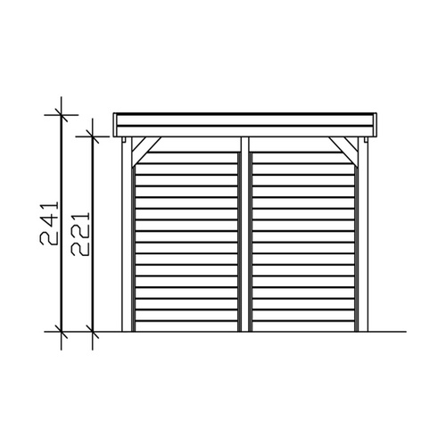 SKANHOLZ Carport »Friesland Set 1«, Bx...