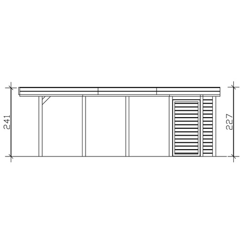 SKANHOLZ Carport »Friesland Set 2«, Bx...