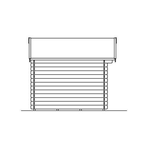 SKANHOLZ Ferienhaus »Porto«, Holz, BxHxT: 280 x 256 x 250 cm (Außenmaße inkl. Dachüberstand) - beige |  Holz  |  6,25 m²