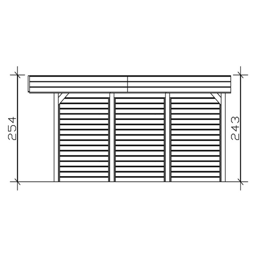 SKANHOLZ Carport »Friesland Set 3«, Bx...