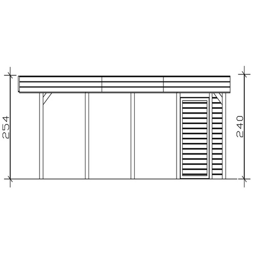 SKANHOLZ Carport »Friesland Set 4«, Bx...