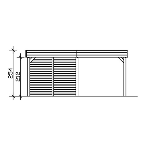 SKANHOLZ Carport »Friesland Set 4«, Bx...