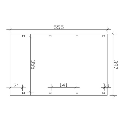 SKANHOLZ Carport »Friesland Caravan 1«...