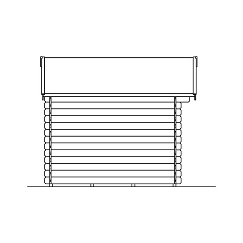 SKANHOLZ Ferienhaus »Palma«, Holz, BxHxT: 280 x 256 x 250 cm (Außenmaße inkl. Dachüberstand) - beige |  Fichte  |  6,25 m²