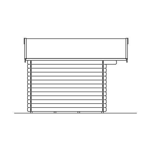 SKANHOLZ Ferienhaus »Como«, Holz, BxHxT: 340 x 256 x 250 cm (Außenmaße inkl. Dachüberstand) - beige |  Holz  |  7,5 m²
