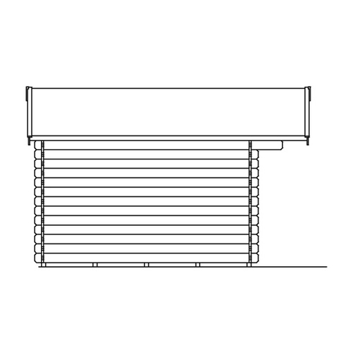 SKANHOLZ Ferienhaus »Faro«, Holz, BxHxT: 340 x 256 x 300 cm (Außenmaße inkl. Dachüberstand) - beige |  Fichte  |  9 m²