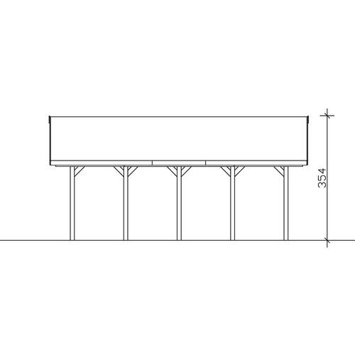 SKANHOLZ Carport »Wallgau«, BxT: 620 x...