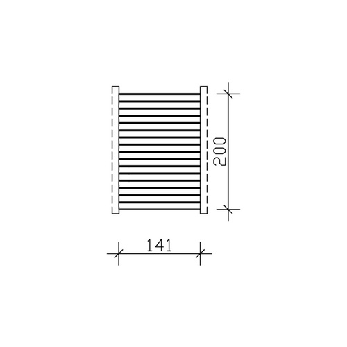 SKANHOLZ Seitenwand, Breite: 78,5 cm, gr...