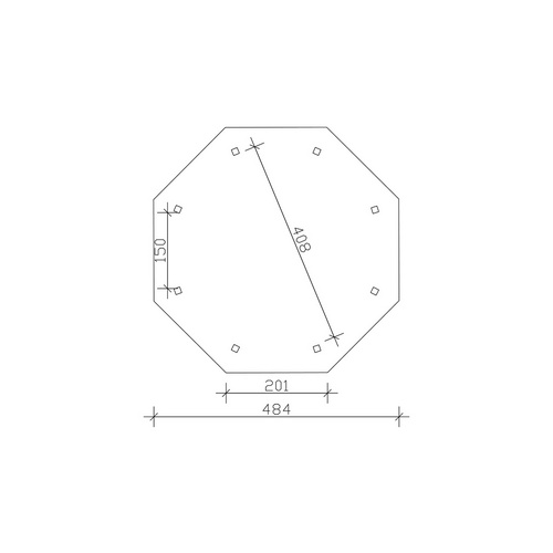 SKANHOLZ Pavillon »Lyon 2«, Zeltdach, ...