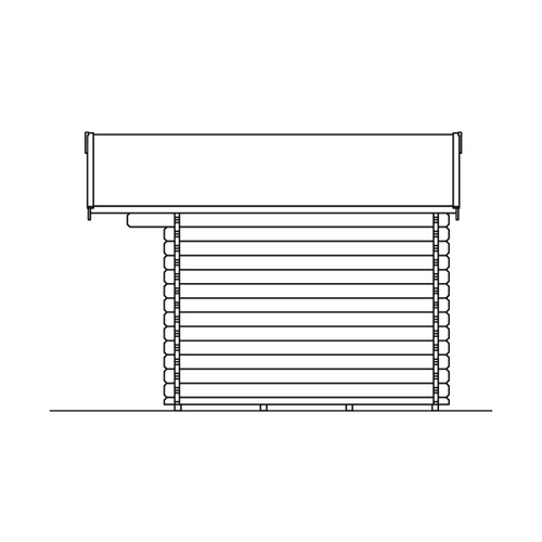 SKANHOLZ Ferienhaus »Narvik«, Holz, BxHxT: 340 x 262 x 250 cm (Außenmaße inkl. Dachüberstand) - beige |  Holz  |  7,5 m²
