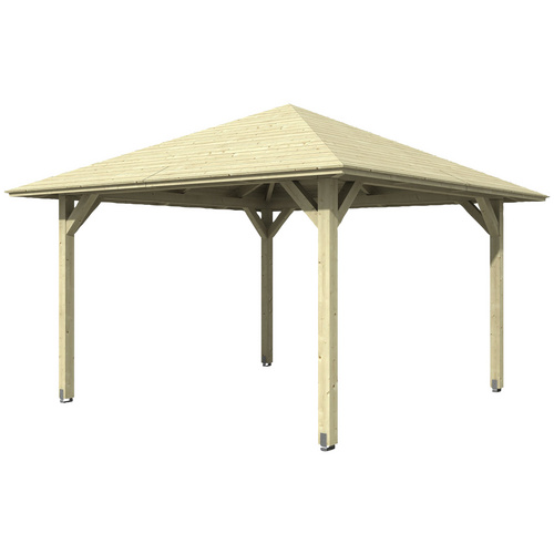 Thumbnail - SKANHOLZ Pavillon »Cannes 2«, Zeltdach, viereckig, BxHxT: 439 x 329 x 439 cm - beige