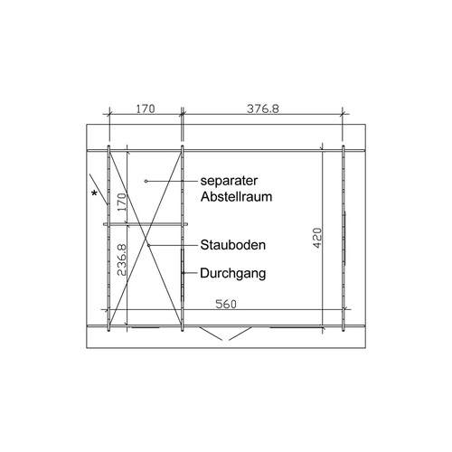 SKANHOLZ Gartenhaus »Esbjerg 2«, BxT: ...