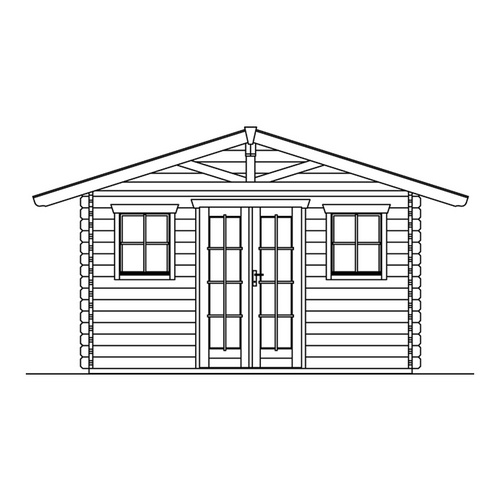 SKANHOLZ Gartenhaus »Davos« (RABATT 10%) | Restposten 10% Rabatt