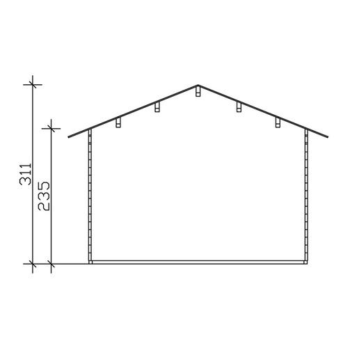 SKANHOLZ Gartenhaus »Lugano 2«, Holz, ...