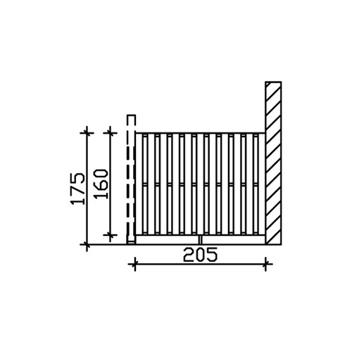 SKANHOLZ Seitenwand, B x H: 205  x 160  ...