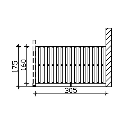 SKANHOLZ Seitenwand, B x H: 305  x 160  ...