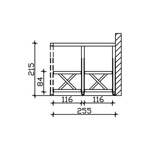 SKANHOLZ Seitenwand, B x H: 255  x 210  ...