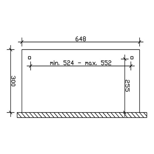 SKANHOLZ Terrassenüberdachung »Ancona«, Breite: 648 cm, Dach: Polycarbonat (PC), eiche hell - braun