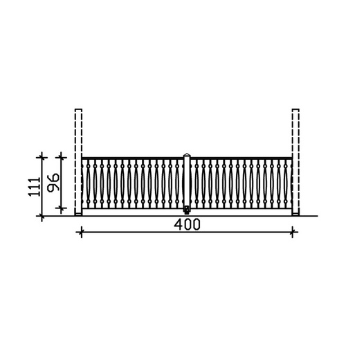 SKANHOLZ Brüstung, BxH: 78,5 x 96 cm, H...