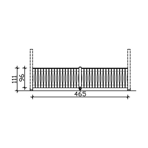 SKANHOLZ Brüstung, B x H: 78,5  x 96  c...