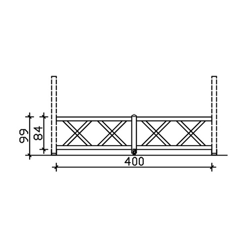 SKANHOLZ Brüstung, B x H: 78,5  x 84  c...