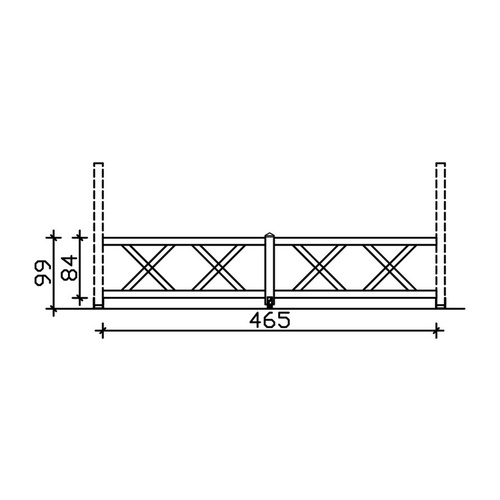 SKANHOLZ Brüstung, B x H: 78,5  x 84  c...