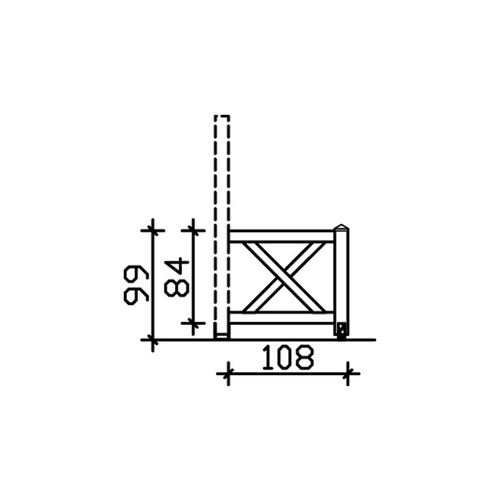 SKANHOLZ Brüstung, B x H: 108  x 84  cm...