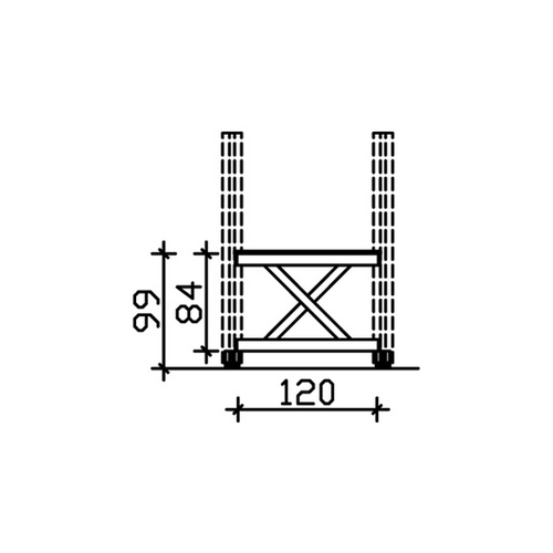 SKANHOLZ Brüstung, BxH: 120 x 84 cm, we...