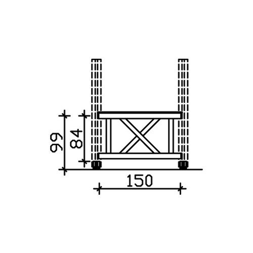 SKANHOLZ Brüstung, BxH: 150 x 84 cm, we...