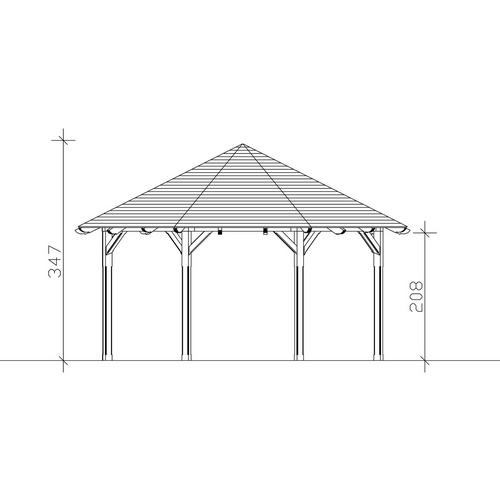 SKANHOLZ Pavillon »Lyon 3«, Zeltdach, ...