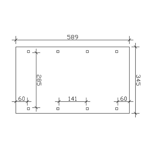 SKANHOLZ Carport »Spreewald«, BxT: 345...