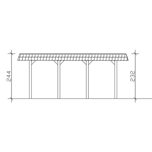 SKANHOLZ Carport »Spessart«, BxT: 396 ...