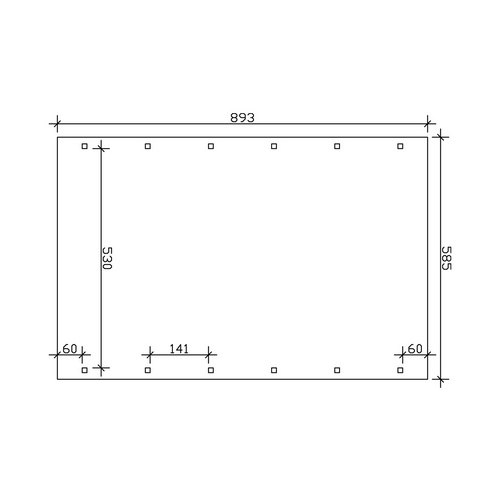 SKANHOLZ Carport »Spessart«, BxT: 585 ...