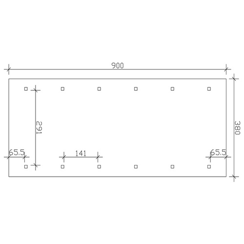 SKANHOLZ Carport »Wallgau«, BxT: 380 x...