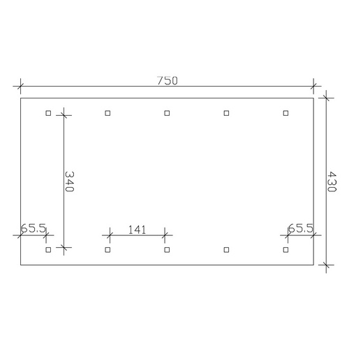 SKANHOLZ Carport »Wallgau«, BxT: 430 x...