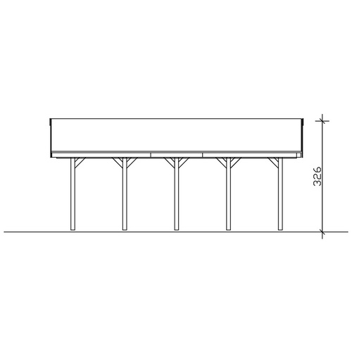 SKANHOLZ Carport »Wallgau«, BxT: 430 x...