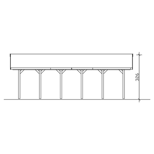 SKANHOLZ Carport »Wallgau«, BxT: 430 x...