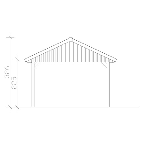 SKANHOLZ Carport »Wallgau«, BxT: 430 x...