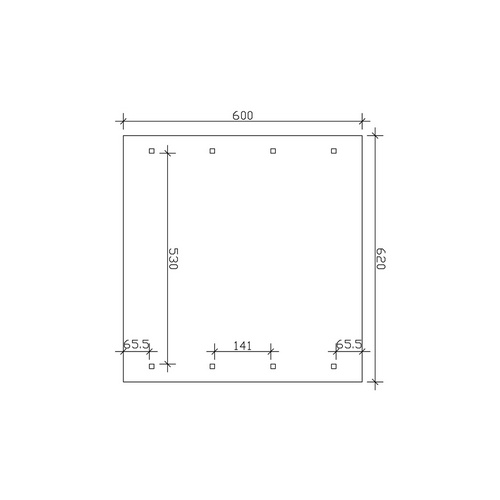 SKANHOLZ Carport »Wallgau«, BxT: 620 x...