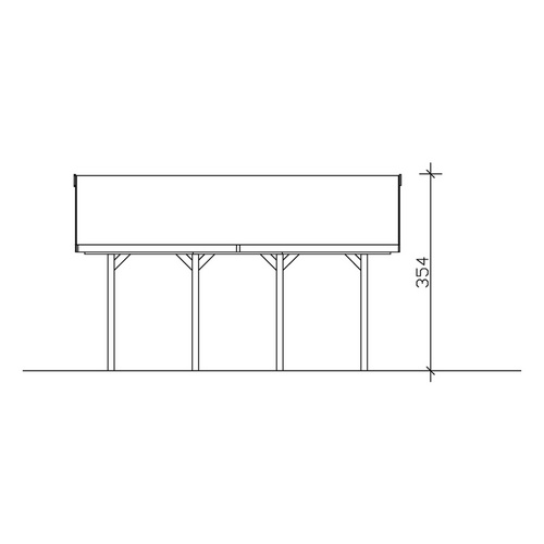 SKANHOLZ Carport »Wallgau«, BxT: 620 x...