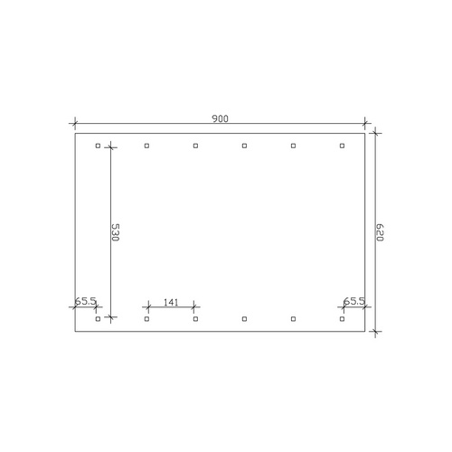 SKANHOLZ Carport »Wallgau«, BxT: 620 x...